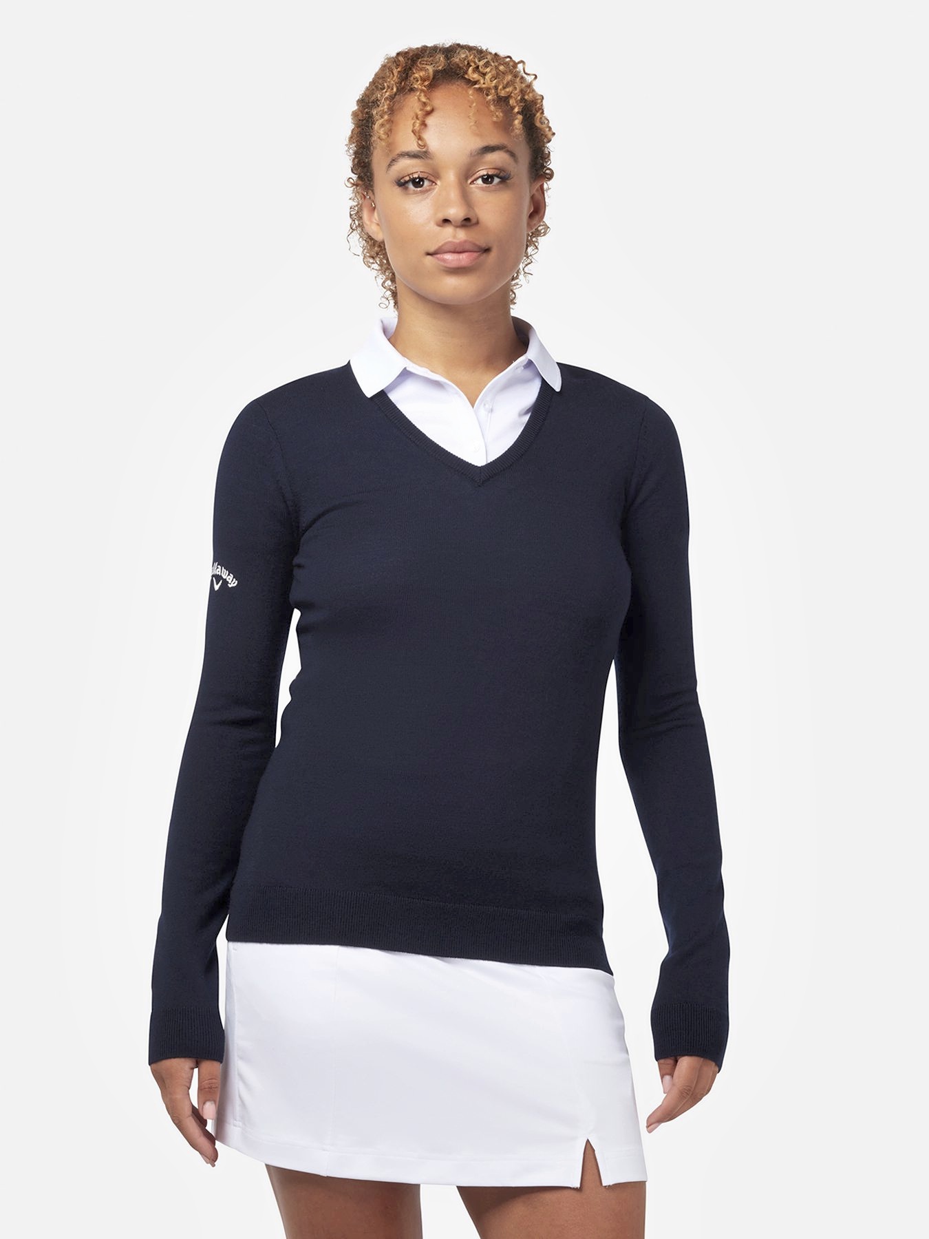 Pulls personnalisable CALLAWAY Ladies V-Neck Merino Sweater