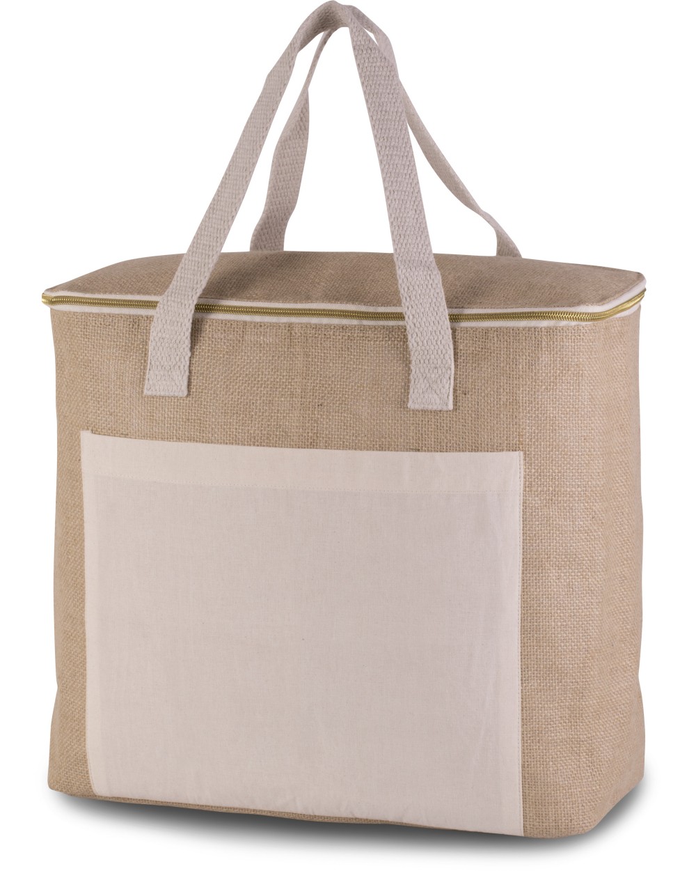 KIMOOD Große Kühltasche aus Jute Taschen personalisierbar