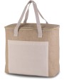 KIMOOD Große Kühltasche aus Jute Taschen personalisierbar