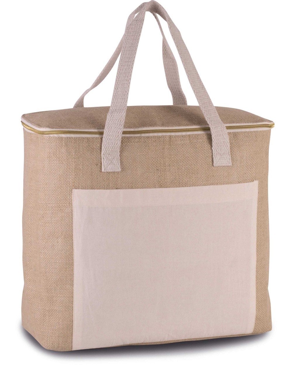 KIMOOD Große Kühltasche aus Jute Taschen personalisierbar
