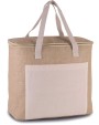 KIMOOD Große Kühltasche aus Jute Taschen personalisierbar