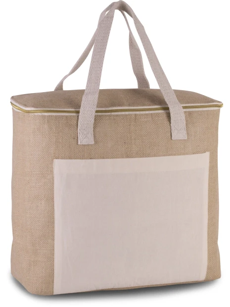 KIMOOD Sac isotherme en jute - grand modèle /api/colors/e4673c21-e8cb-492b-aa0c-b227b8618401 personnalisable