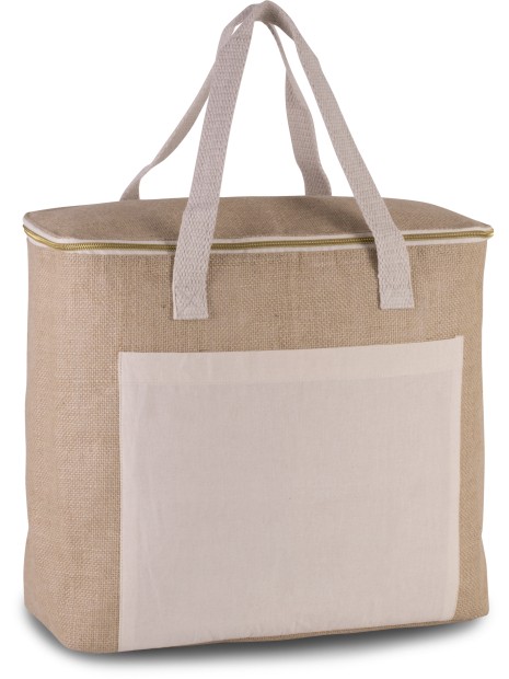 KIMOOD Sac isotherme en jute - grand modèle /api/colors/e4673c21-e8cb-492b-aa0c-b227b8618401 personnalisable