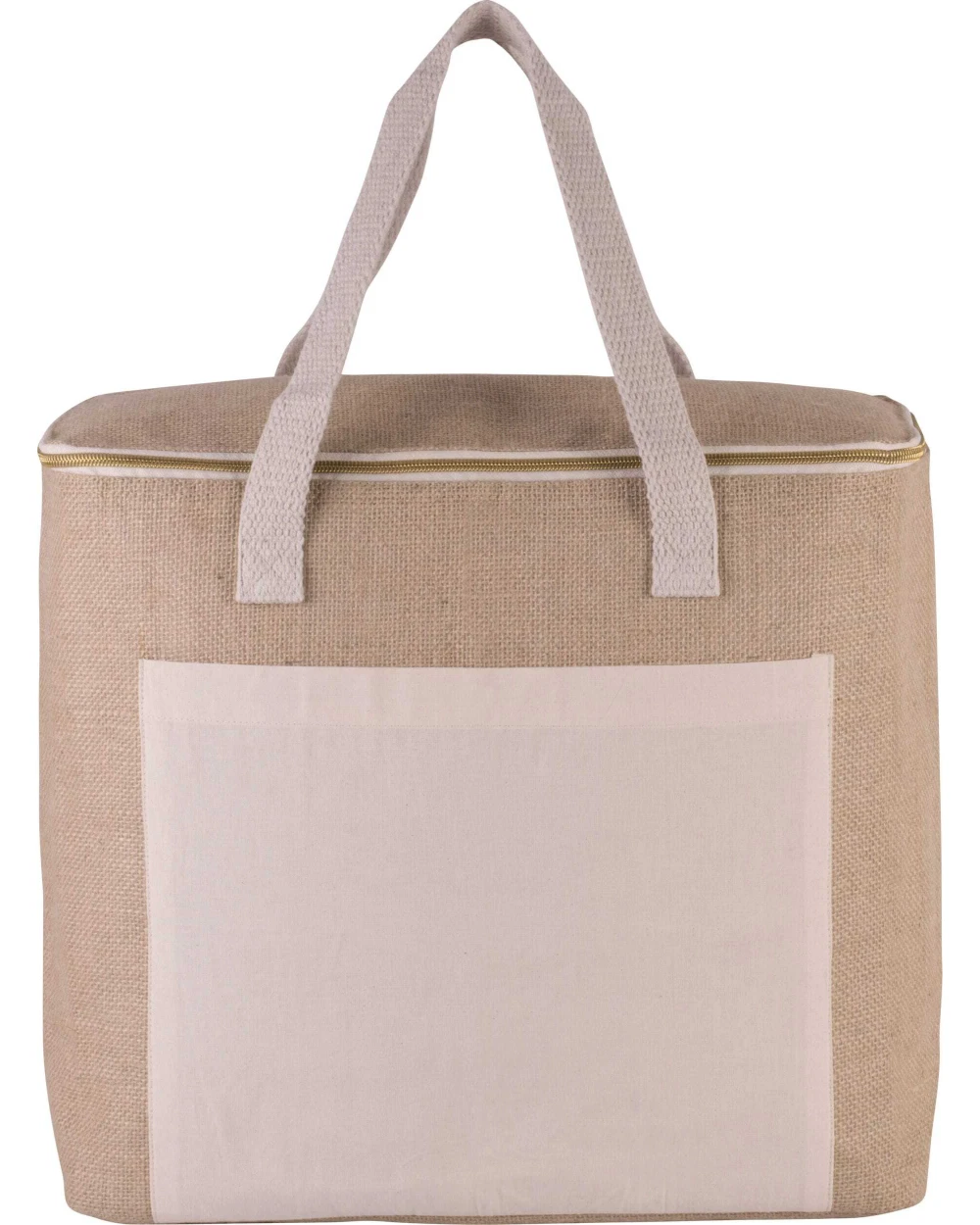 KIMOOD Große Kühltasche aus Jute Taschen personalisierbar