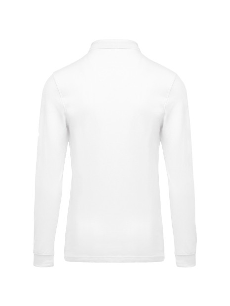KARIBAN Polo piqué manches longues homme /api/colors/7a92cd2d-10d2-40b4-928b-296bb7487506 personnalisable
