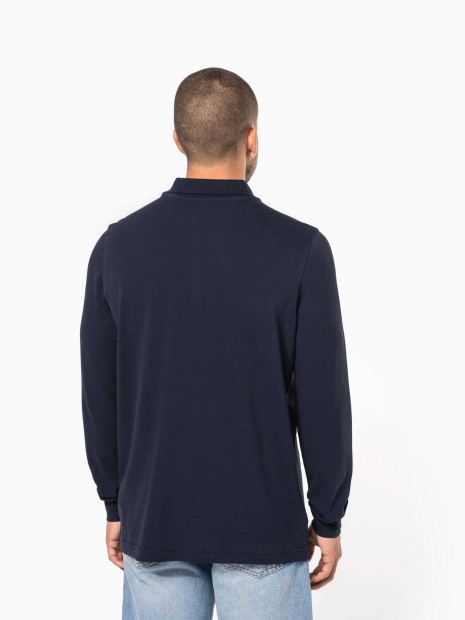 Polos à personnaliser KARIBAN Polo piqué manches longues homme 