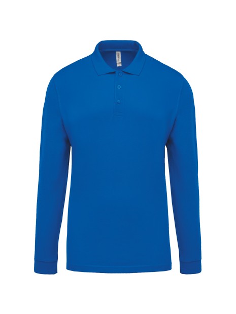 KARIBAN Polo piqué manches longues homme /api/colors/68572561-1214-42b1-b94c-44fb780d37b4 personnalisable