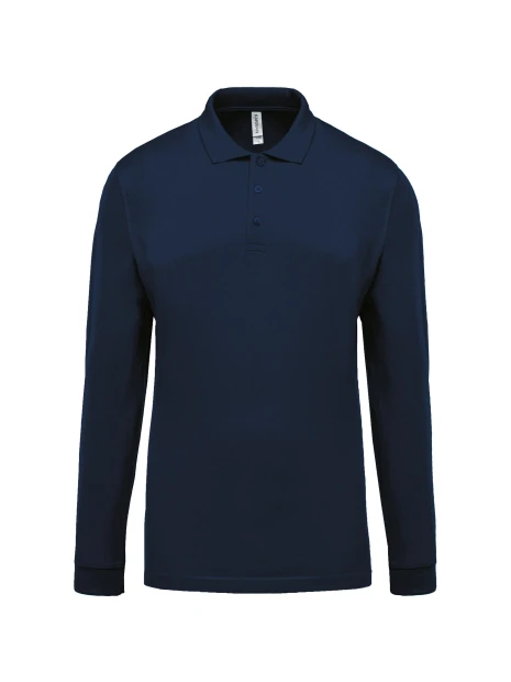 KARIBAN Polo piqué manches longues homme /api/colors/b68891a9-1d28-4f7a-8deb-775c45027afd personnalisable