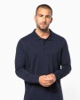 Polo's KARIBAN Piqué-herenpolo lange mouwen voor bedrukking &amp; borduring