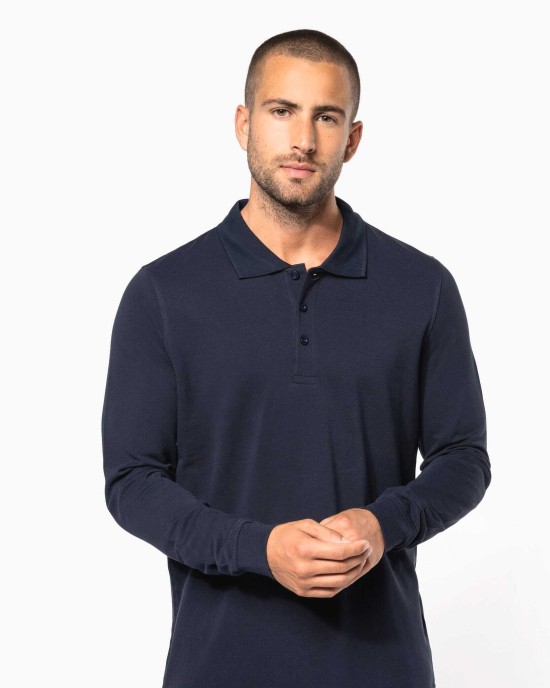 Polos personnalisable Kariban Polo piqué manches longues homme