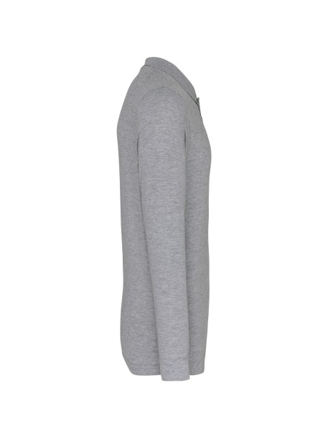 KARIBAN Polo piqué manches longues homme /api/colors/a37ac46b-201c-43db-9085-8f3a99c04b1c personnalisable