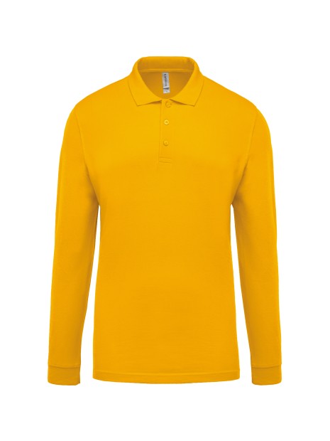 KARIBAN Polo piqué manches longues homme /api/colors/ea0c172c-722e-46fc-acb7-2617a4097874 personnalisable