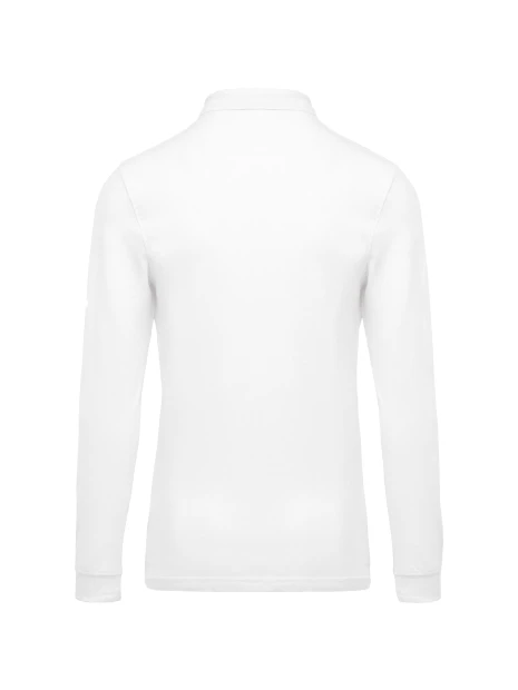 KARIBAN Polo piqué manches longues homme /api/colors/7a92cd2d-10d2-40b4-928b-296bb7487506 personnalisable
