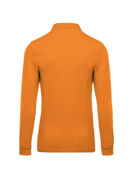 KARIBAN Polo piqué manches longues homme /api/colors/d51260d5-b263-4200-988d-ee19f414959e personnalisable