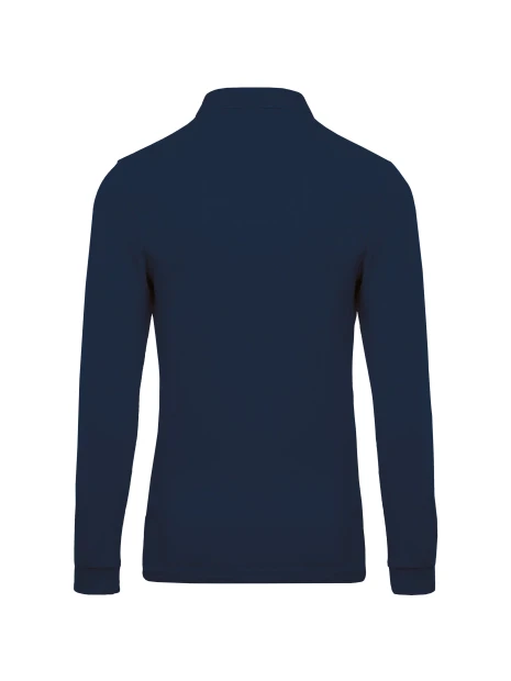 KARIBAN Polo piqué manches longues homme /api/colors/b68891a9-1d28-4f7a-8deb-775c45027afd personnalisable