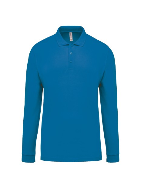 KARIBAN Polo piqué manches longues homme /api/colors/3848809b-00f3-4a7f-8b57-fc0187a98ade personnalisable