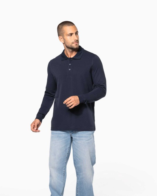 Polos personnalisable Kariban Polo piqué manches longues homme