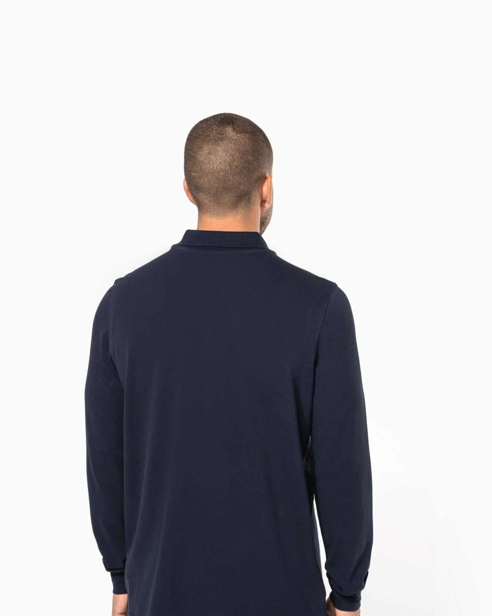Polo's KARIBAN Piqué-herenpolo lange mouwen voor bedrukking &amp; borduring