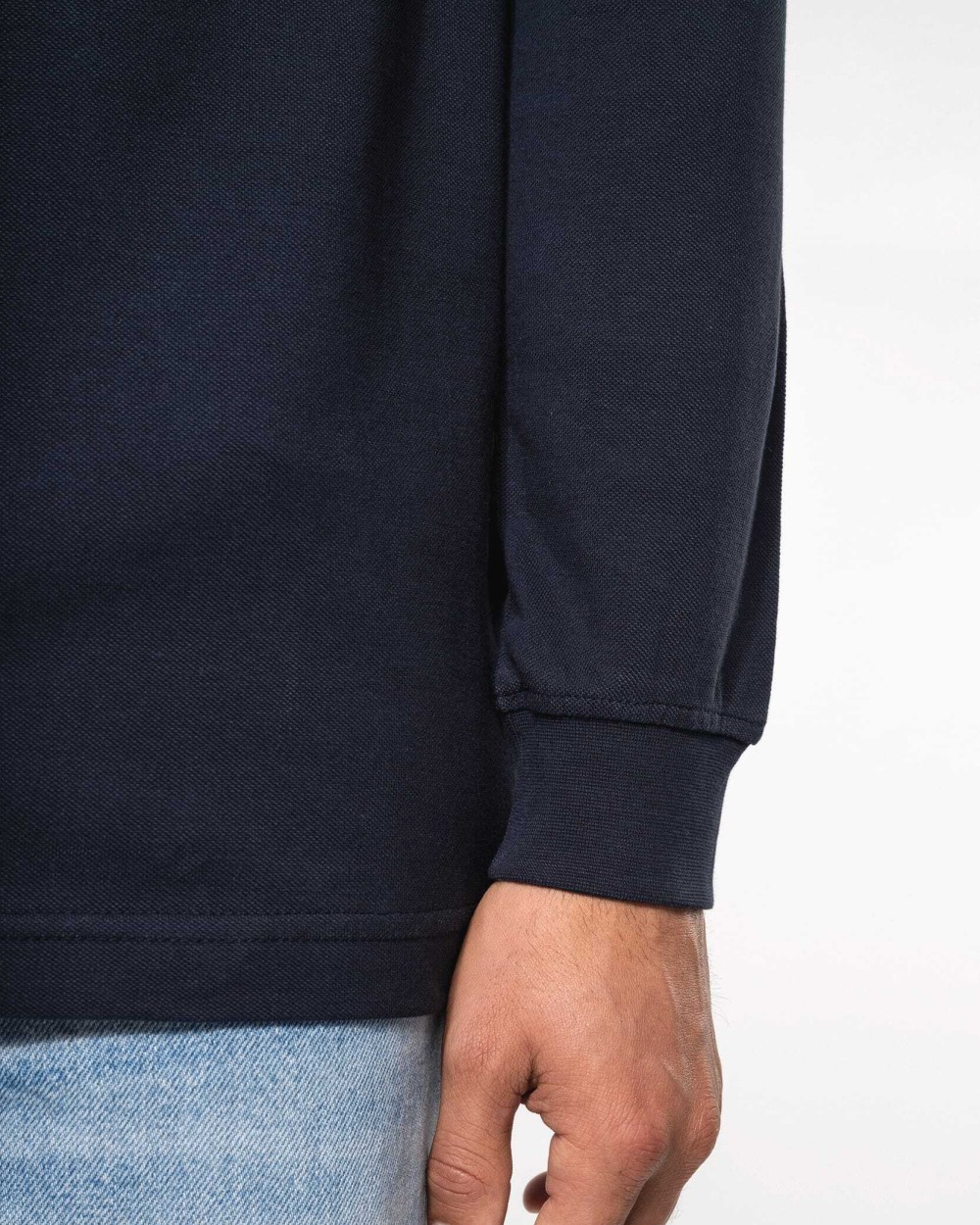 Polo's KARIBAN Piqué-herenpolo lange mouwen voor bedrukking &amp; borduring