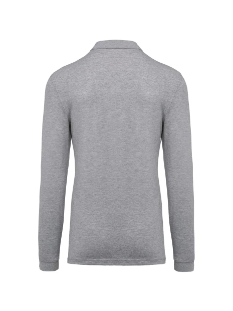 KARIBAN Polo piqué manches longues homme /api/colors/a37ac46b-201c-43db-9085-8f3a99c04b1c personnalisable