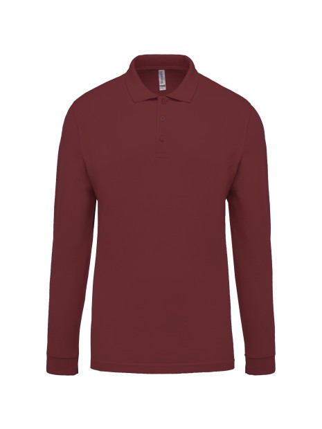 KARIBAN Polo piqué manches longues homme /api/colors/3f4410b9-f80f-412a-9aa8-9260cc84003d personnalisable
