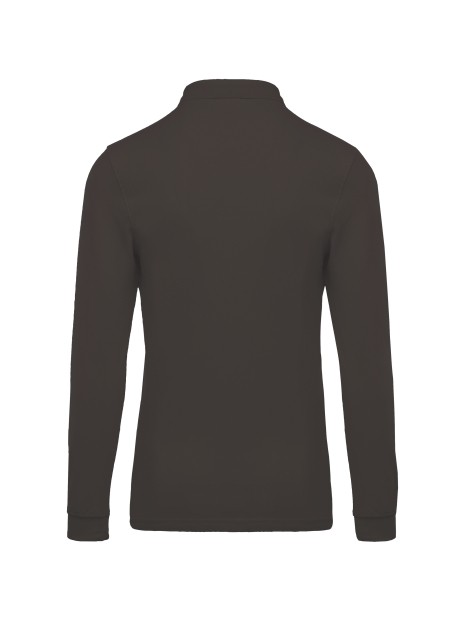 KARIBAN Polo piqué manches longues homme /api/colors/3664e9be-231a-44a8-bacd-707b001b474c personnalisable