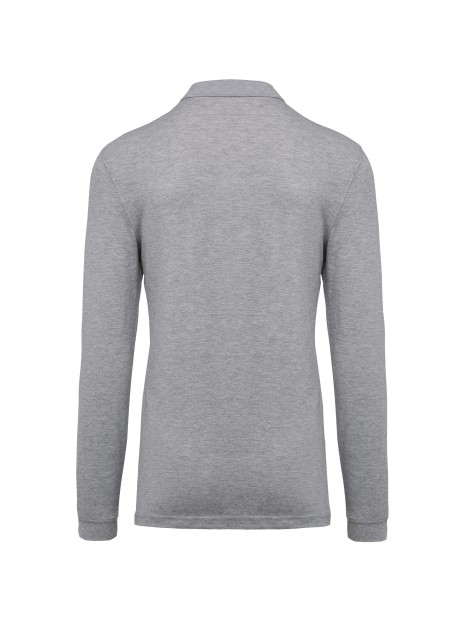 KARIBAN Polo piqué manches longues homme /api/colors/a37ac46b-201c-43db-9085-8f3a99c04b1c personnalisable