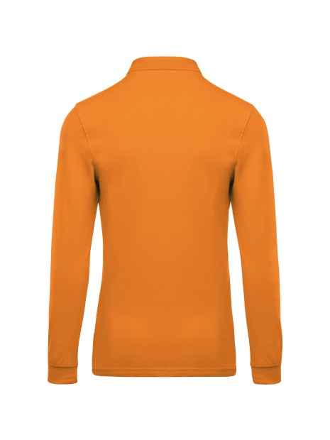 KARIBAN Polo piqué manches longues homme /api/colors/d51260d5-b263-4200-988d-ee19f414959e personnalisable