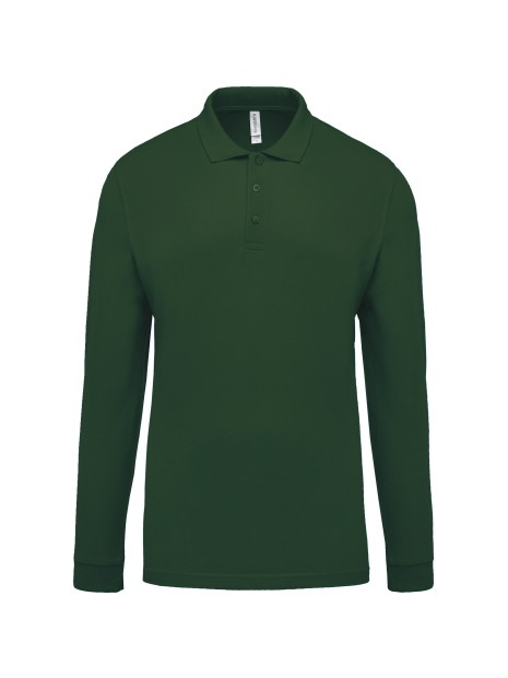 KARIBAN Polo piqué manches longues homme /api/colors/04ff5422-733a-4283-80b4-be8cd0eba314 personnalisable