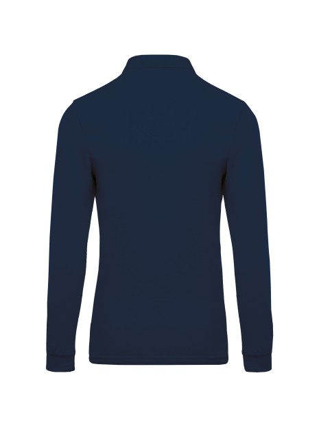 KARIBAN Polo piqué manches longues homme /api/colors/b68891a9-1d28-4f7a-8deb-775c45027afd personnalisable