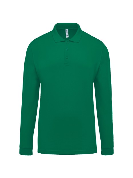 KARIBAN Polo piqué manches longues homme /api/colors/8e228bbe-4407-4cbc-b57b-e0b7f7e9d211 personnalisable