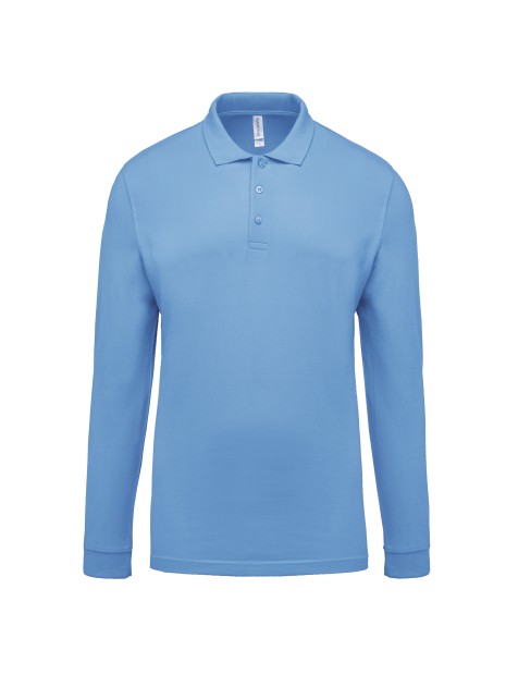 KARIBAN Polo piqué manches longues homme /api/colors/549fa598-8d61-4fa2-82ad-90f4d2ec39ab personnalisable