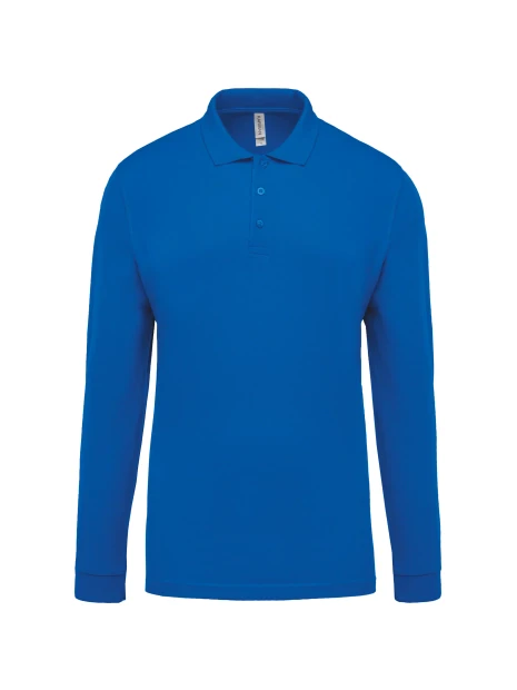 KARIBAN Polo piqué manches longues homme /api/colors/68572561-1214-42b1-b94c-44fb780d37b4 personnalisable