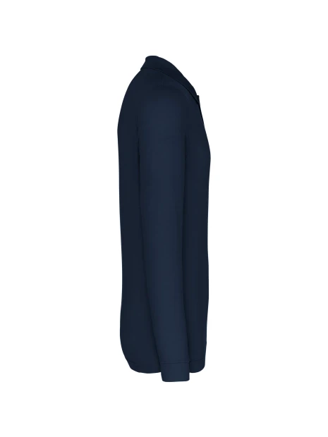 KARIBAN Polo piqué manches longues homme /api/colors/b68891a9-1d28-4f7a-8deb-775c45027afd personnalisable