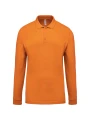 KARIBAN Polo piqué manches longues homme /api/colors/d51260d5-b263-4200-988d-ee19f414959e personnalisable
