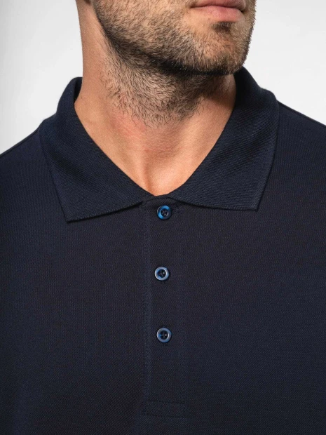 Polos à personnaliser KARIBAN Polo piqué manches longues homme 