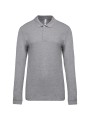 KARIBAN Polo piqué manches longues homme /api/colors/a37ac46b-201c-43db-9085-8f3a99c04b1c personnalisable