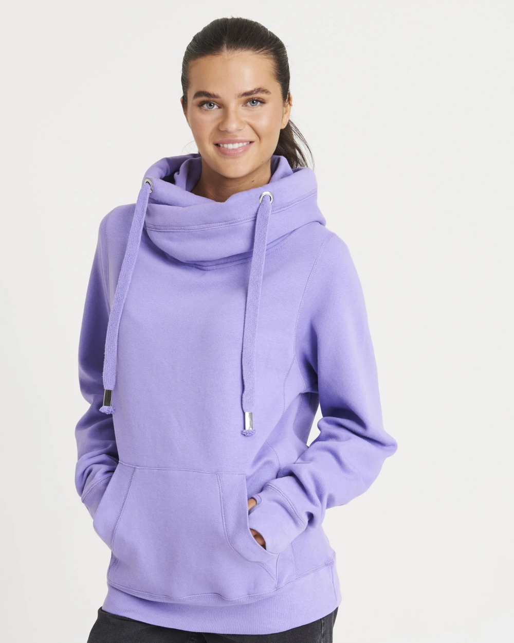 AWDIS CROSS NECK HOODIE Sweatshirts personalisierbar