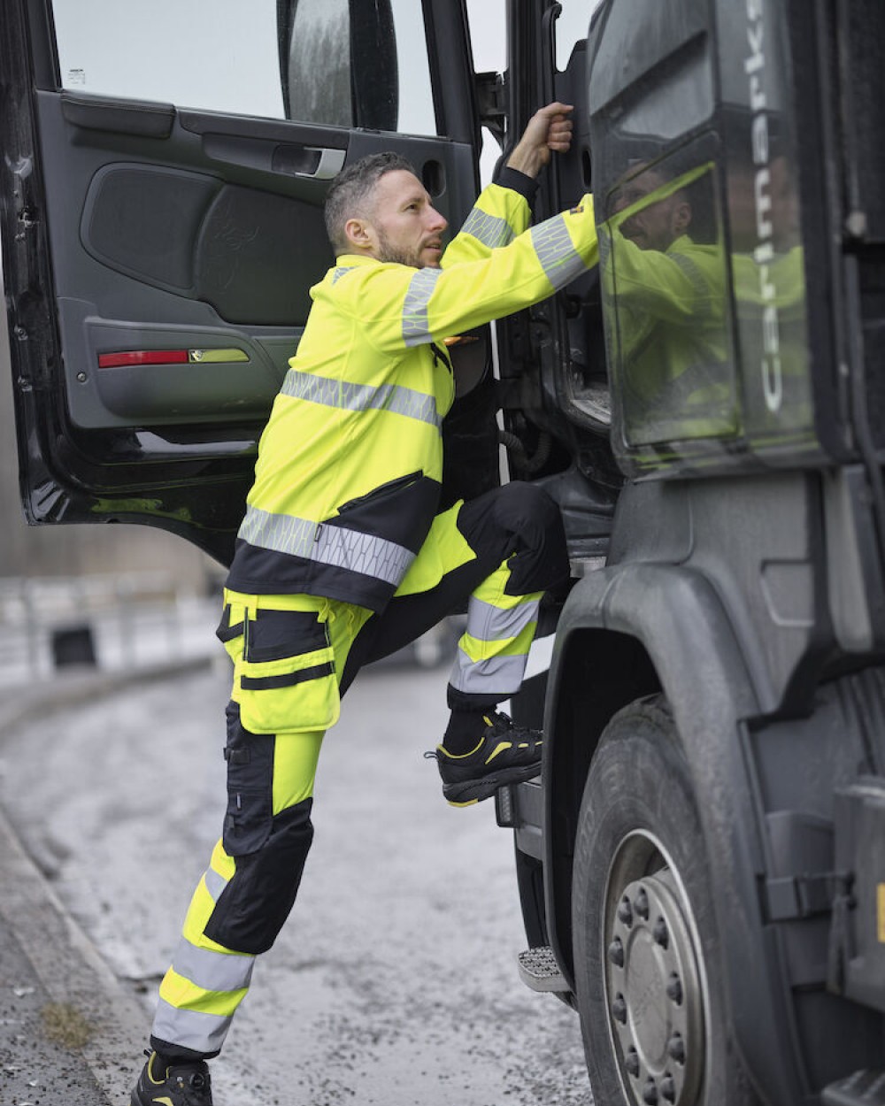 Jassen JOBMAN 1190 Hi-Vis Windblocker Jacket voor bedrukking &amp; borduring