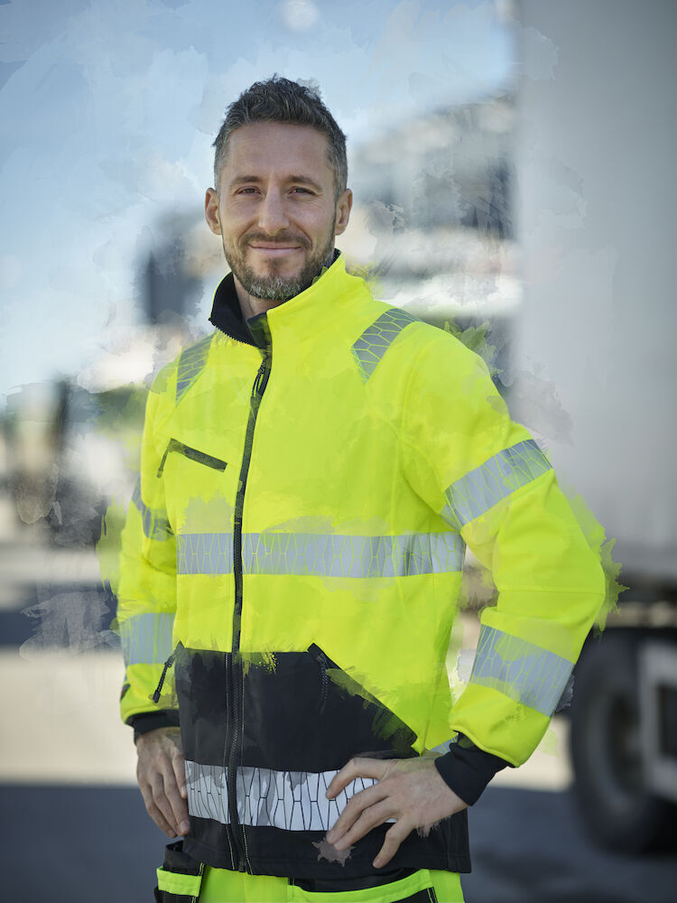 Vestes personnalisable JOBMAN 1190 Veste coupe-vent Hi-Vis