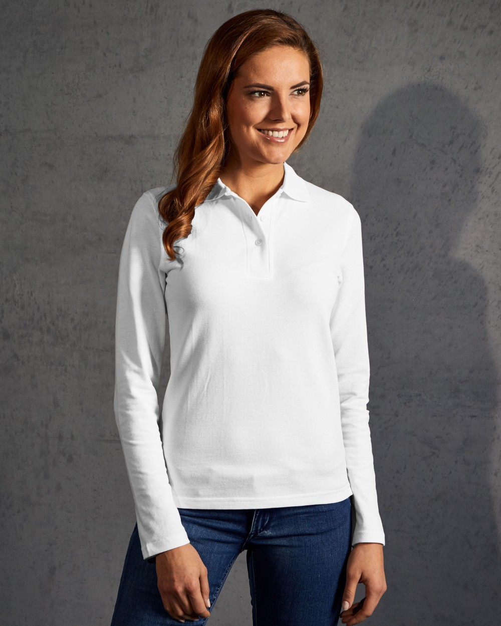 Polos personnalisable PROMODORO WOMEN’S LONG SLEEVE HEAVY POLO