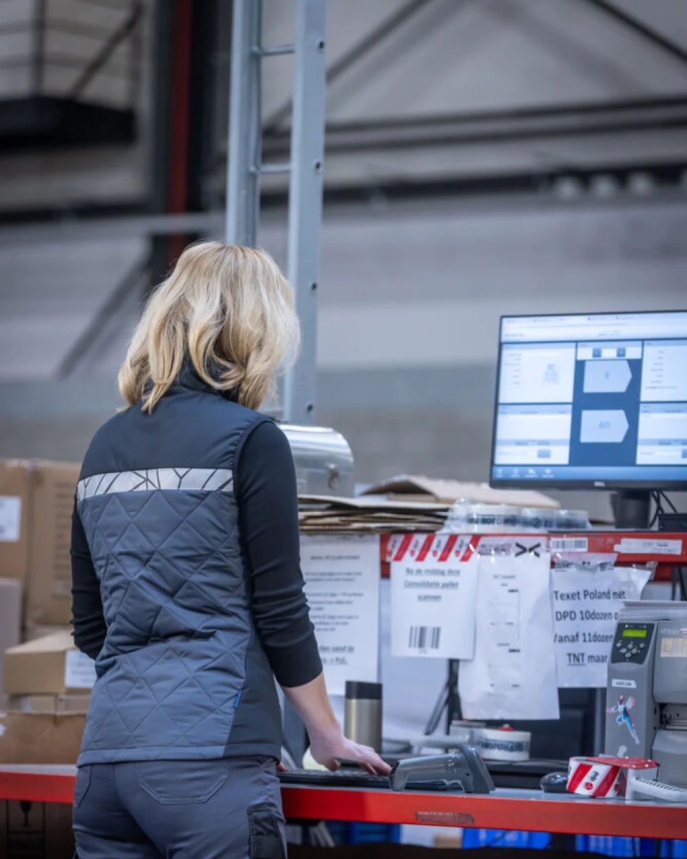 PROJOB 7701 DAMEN WESTE 9910-HOCHTSICHTBAR Jacken personalisierbar
