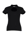 T-Shirts personnalisable KUSTOM KIT Regular Fit Keyhole Neck Top
