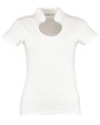 KUSTOM KIT Regular Fit Keyhole Neck Top T-Shirts personalisierbar