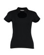 T-Shirts personnalisable KUSTOM KIT Regular Fit Keyhole Neck Top