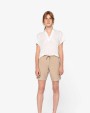 Bermuda's & Shorts NATIVE SPIRIT Damesbermuda Lyocell TENCEL™ voor bedrukking &amp; borduring