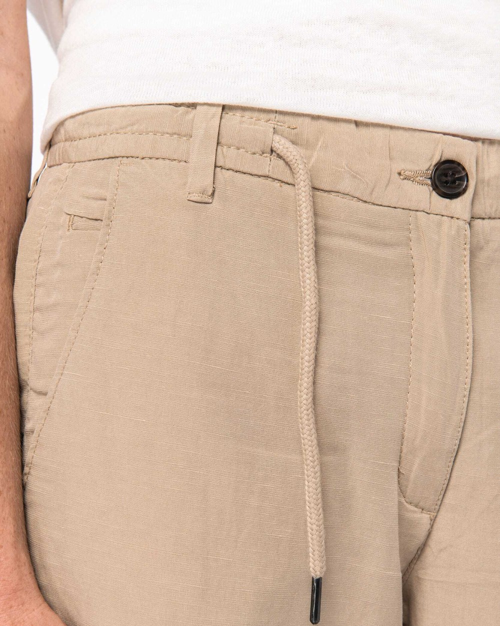 Bermuda's & Shorts NATIVE SPIRIT Damesbermuda Lyocell TENCEL™ voor bedrukking &amp; borduring
