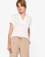 Bermuda's & Shorts NATIVE SPIRIT Damesbermuda Lyocell TENCEL™ voor bedrukking &amp; borduring
