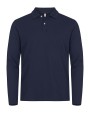 CLIQUE Stretch Premium Polo L/S Poloshirts personalisierbar