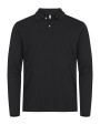 Polo's CLIQUE Stretch Premium Polo L/S voor bedrukking &amp; borduring